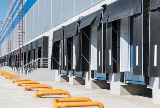 Pvc cao su Loading Dock Shelters Hệ thống tải điều chỉnh Thiết kế hiện đại
